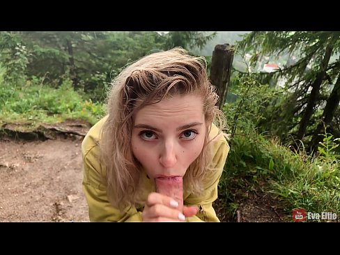 ❤️ Girl swallows cum after a public blowjob - Eva Elfi ☑ Porno fb at us